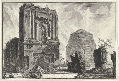 Tombes van Licinianus Piso en de Cornelius familie langs de Via Appia - Giovanni Battista Piranesi