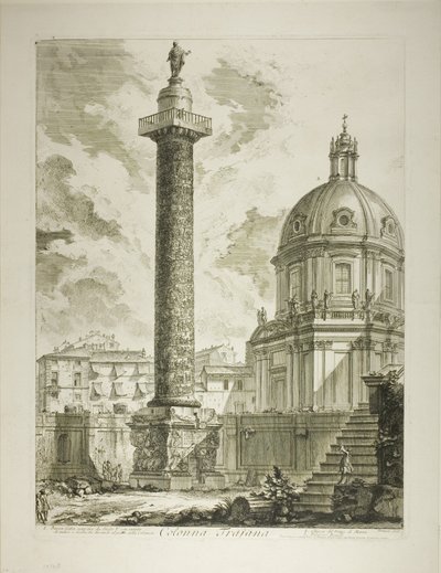 Colonne de Trajan, extrait de Vues de Rome - Giovanni Battista Piranesi