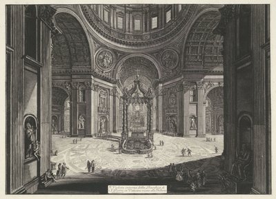 Transept de la basilique Saint-Pierre au Vatican - Giovanni Battista Piranesi