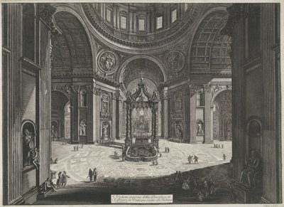 Transept de la basilique Saint-Pierre au Vatican - Giovanni Battista Piranesi