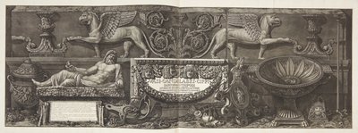 « Vasi, candelabri, cippi, sarcophagi ... », page de titre du vol. I - Giovanni Battista Piranesi