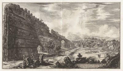Veduta degli avanzi del Castro Pretorio nella Villa Adriana a Tivoli - Giovanni Battista Piranesi