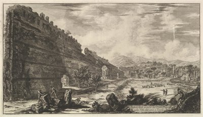 Veduta degli avanzi del Castro Pretorio nella Villa Adriana a Tivoli - Giovanni Battista Piranesi