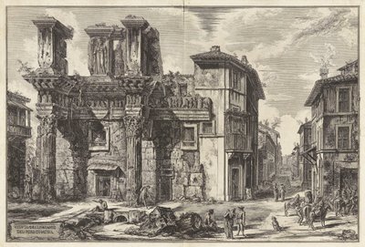 Veduta degli avanzi del Foro di Nerva (Vue des vestiges du Forum de Nerva), de Vedute di Roma (Vues de Rome) - Giovanni Battista Piranesi