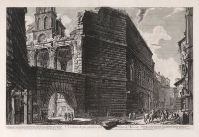 Vue des vestiges du Forum de Nerva, de Vedute di Roma - Giovanni Battista Piranesi