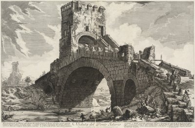 Vue du pont Salario - Giovanni Battista Piranesi