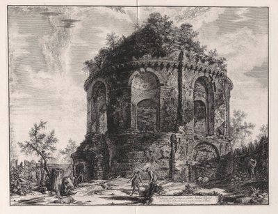 Veduta del Tempio, detto della Tosse su la Via Tiburtina, un miglio vicino a Tivoli, de Vedute di Roma - Giovanni Battista Piranesi