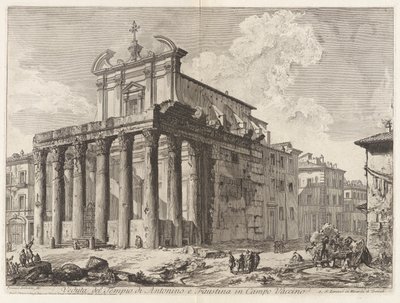 Veduta del Tempio di Antonino e Faustina in Campo Vaccino, de Vedute di Roma - Giovanni Battista Piranesi