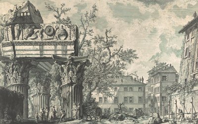 Veduta del Tempio di Giove Tonante - Giovanni Battista Piranesi