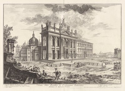 Veduta della Basilica di S. Giovanni Laterano, de Vedute di Roma - Giovanni Battista Piranesi