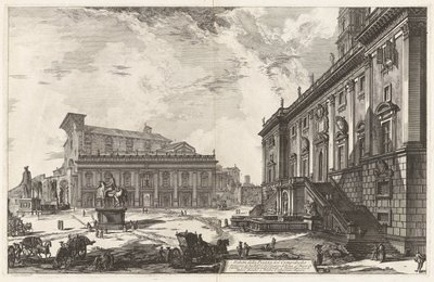 Veduta della Piazza del Campidoglio, de Vedute di Roma - Giovanni Battista Piranesi