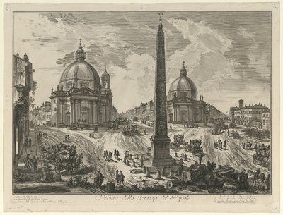 Vue de la Piazza del Popolo - Giovanni Battista Piranesi