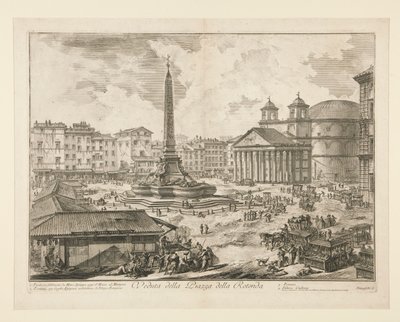 Vue de la Piazza della Rotonda, de Vedute di Roma - Giovanni Battista Piranesi