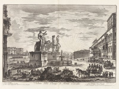 Vue de la Piazza di Monte Cavallo - Giovanni Battista Piranesi