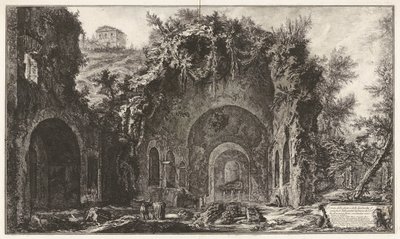 Veduta della fonte e delle Spelonche d - Giovanni Battista Piranesi
