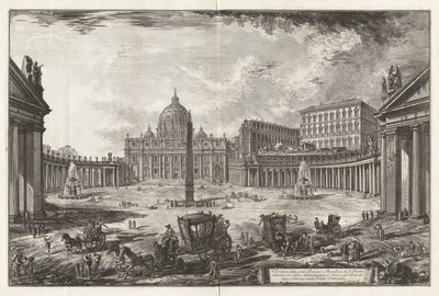 Veduta della gran Piazza e Basilica di S. Pietro - Giovanni Battista Piranesi