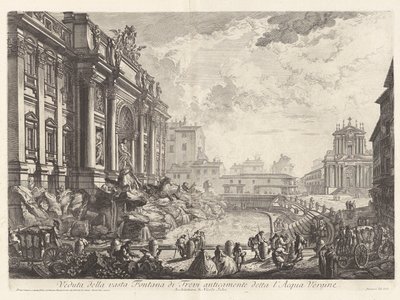 Veduta della vasta Fontana di Trevi anticamente detta l - Giovanni Battista Piranesi