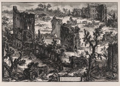 Vue des Thermes de Titus, des Vues de Rome - Giovanni Battista Piranesi
