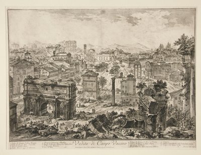 Veduta di Campo Vaccino (Vue du Campo Vaccino), de Vedute di Roma - Giovanni Battista Piranesi