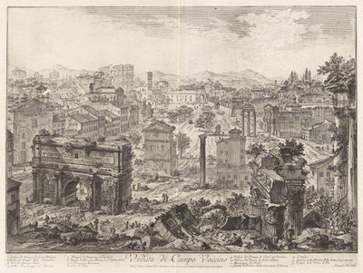 Vue du Campo Vaccino, de Vedute di Roma - Giovanni Battista Piranesi