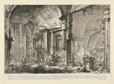 Veduta di altra parte della Camera Sepolcrale di L. Arrunzio, de Le Antichità Romane - Giovanni Battista Piranesi