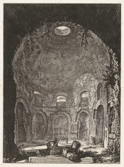 Vue intérieure du Temple de la Tosse - Giovanni Battista Piranesi