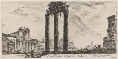 Vestiges du temple de Jupiter Stator - Giovanni Battista Piranesi