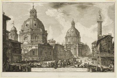 Vue de deux églises, l