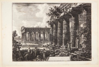 Vue de quelques colonnes de la façade opposée à celle représentée dans la planche précédente - Giovanni Battista Piranesi