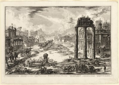 Vue du Campo Vaccino, de Vues de Rome - Giovanni Battista Piranesi