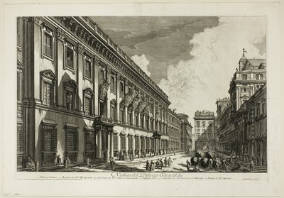 Vue du Palazzo Odescalchi, des Vues de Rome - Giovanni Battista Piranesi
