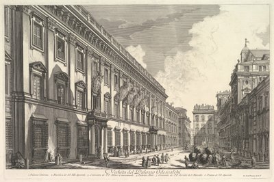 Vue du Palazzo Odeschali, des Vedute di Roma, vers 1753 - Giovanni Battista Piranesi