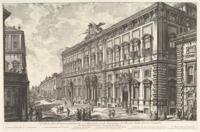 Vue du Palazzo della Consulta sur le Quirinal abritant le Secrétariat papal, vers 1760-78 - Giovanni Battista Piranesi