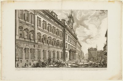Vue du Palazzo di Montecitorio, de Vues de Rome - Giovanni Battista Piranesi