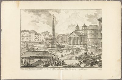 Vue de la Piazza della Rotonda, de Vues de Rome - Giovanni Battista Piranesi