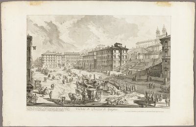 Vue de la Piazza di Spagna, de Vues de Rome - Giovanni Battista Piranesi