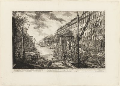 Vue du Port de Ripa Grande, de Vues de Rome - Giovanni Battista Piranesi