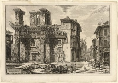 Vue des vestiges du Forum de Nerva, de Vues de Rome - Giovanni Battista Piranesi