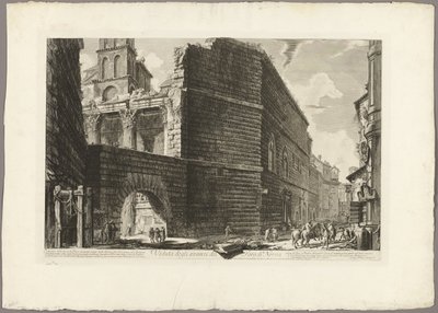Vue des ruines du Forum de Nerva, de Vues de Rome - Giovanni Battista Piranesi