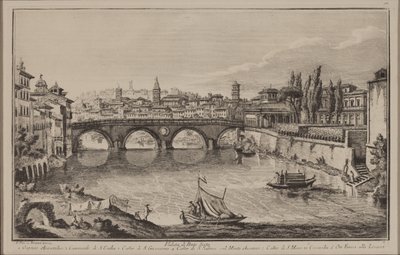 Vue du pont Sisto, c.1778-92 - Giovanni Battista Piranesi