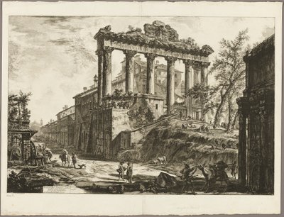 Vue du soi-disant Temple de la Concorde, de Vues de Rome - Giovanni Battista Piranesi