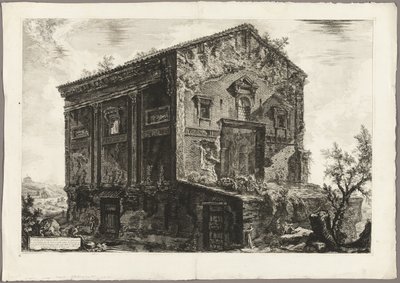 Vue du temple des Camenae, des Vues de Rome - Giovanni Battista Piranesi