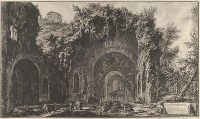 Vue de la source et de la grotte d