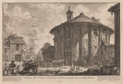 Vues de Rome : Le Temple de Portunus (?) - Giovanni Battista Piranesi