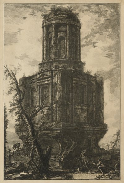 Vues de Rome : Le Tombeau, appelé La Connocchia, 1776 - Giovanni Battista Piranesi