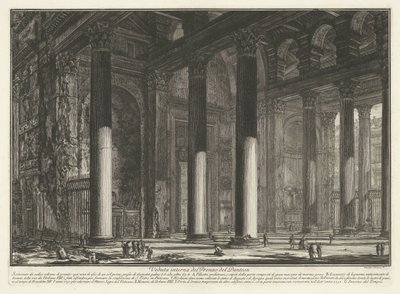 Vestibule du Panthéon à Rome, Vues de Rome, Vedute di Roma dessinées et gravées par Giambattista Piranesi architecte vénitien - Giovanni Battista Piranesi