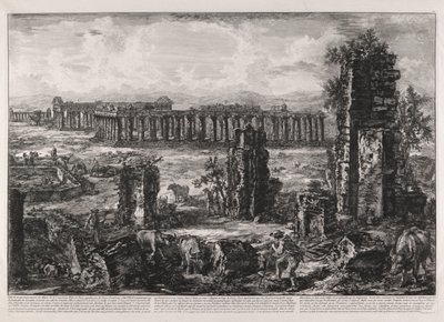 Vue de ce qui reste encore des Murs A. de l - Giovanni Battista Piranesi
