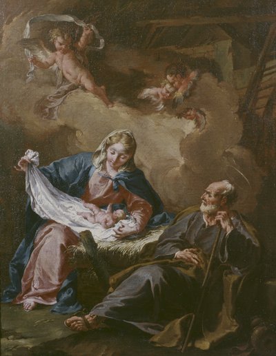 Sainte Famille vers 1730-40 - Giovanni Battista Pittoni