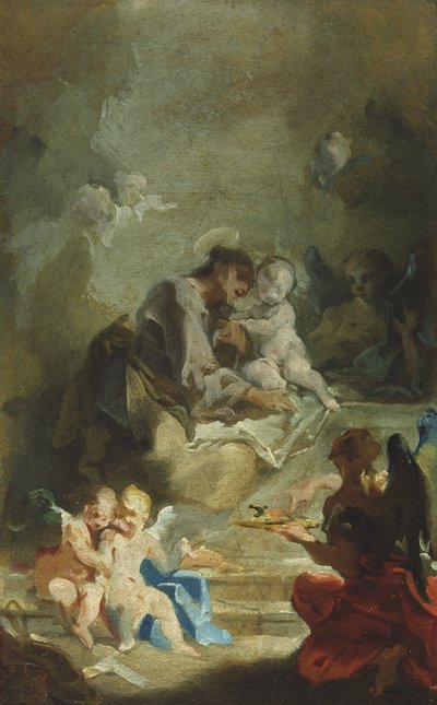 Saint Antoine de Padoue adorant l