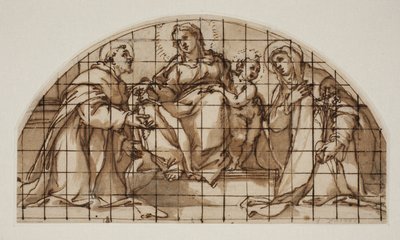 Lunette avec la Vierge à l